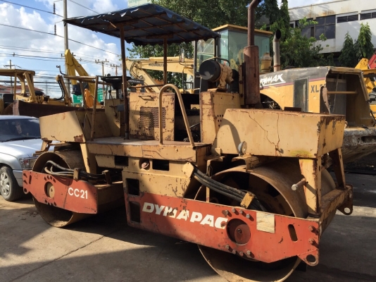 ขายด่วนรถบด2ล้อเหล็กสั่นหน้าสั่นหลังขนาด7ตัน DYNAPAC CC21พร้อมใช้งาน เล่มทะเบียน