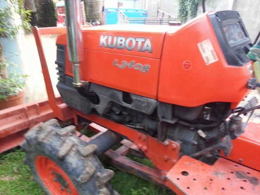 คูโบต้า L3408  4 WD 2 เพลาใบมีดดันหน้าช้าง ผาน 6 ช้าง พร้อมใช้งาน