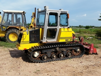 จัดอุปกรณ์ครบครับ รถแทร็กเตอร์ MOROOKA MK40 เครื่อง KUBOTA ตีนตะขาบ แทรกยาง ไถนา ดันดิน ตีดิน