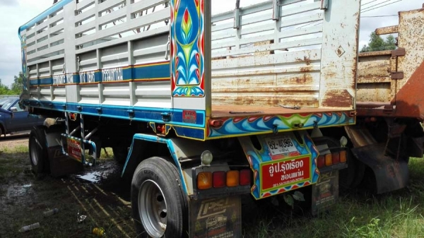 หางพ่วงดั๊มสองเพลา  อู่ ป.รุ่งเรือง ขอนแก่น ต่อใหม่