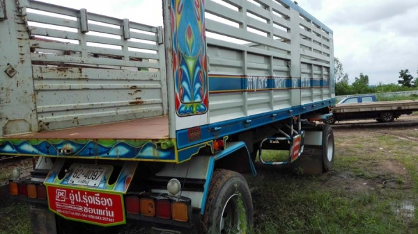 หางพ่วงดั๊มสองเพลา  อู่ ป.รุ่งเรือง ขอนแก่น ต่อใหม่