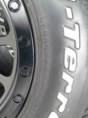 Max + BF All 265/75/16 ปี12 สวยๆ 1ชุด