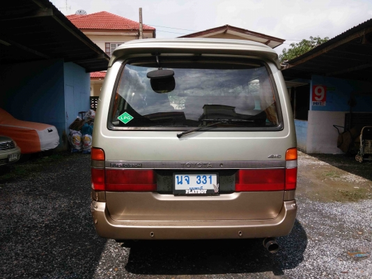 รถตู้ Toyota Super Custom ตัวนอกช่วงสั้นแท้ เครื่อง2RZ โฉมตาเพชร เกียร์ออโต้ ติดแก๊สหัวฉีดแล้ว