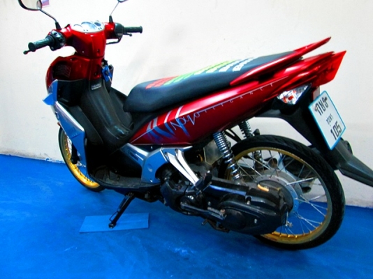 nouvo Eliganc 135cc. สี แดงเทา รถเดือน สิงหาคม ปี 51 ราคาเบาๆ แถม 3 รายการ