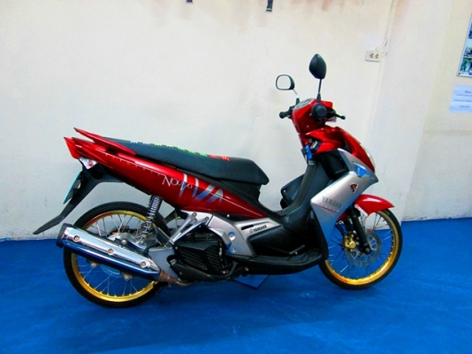 nouvo Eliganc 135cc. สี แดงเทา รถเดือน สิงหาคม ปี 51 ราคาเบาๆ แถม 3 รายการ