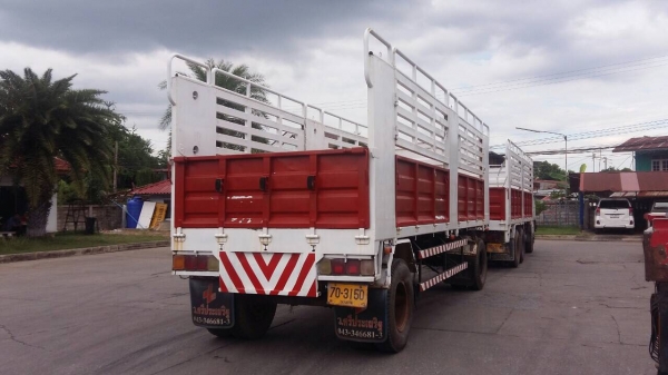ขายด่วนรถบรรทุกพ่วงคอก-พื้นเรียบดาวน์ 2 แสนบาทรับรถได้เลย