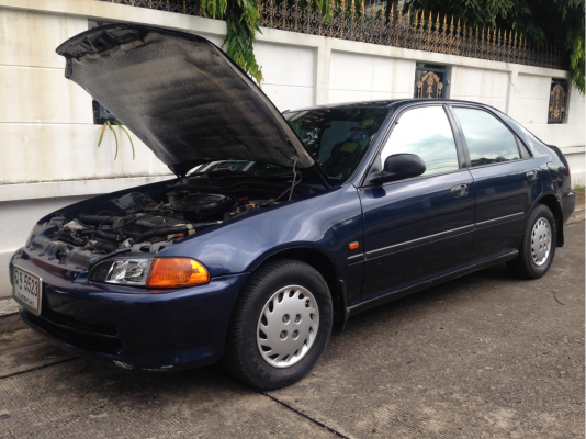 CIVIC เตารีด ปี93 เกียร์Auto สีน้ำเงินเข้ม รถมือเดียวตั้งแต่ป้ายแดง สภาพสวย