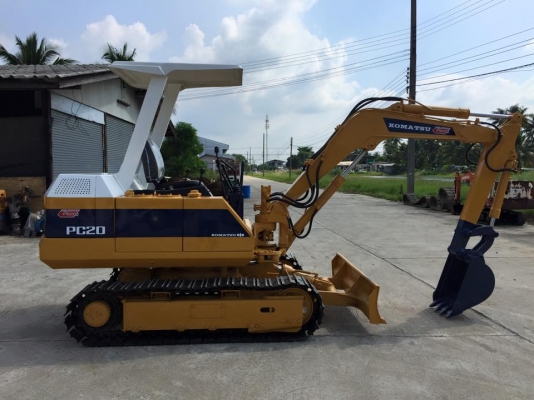 รถขุด KOMATSU PC20-5 มือสอง ทำสีใหม่ นำเข้าญี่ปุ่น