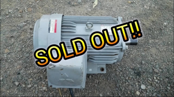 ****** Sold Out!! ****** มอเตอร์ Mitsubishi 7.5 HP. 220 V. ไฟบ้าน สภาพใหม่ 98\% แทบไม่ได้ใช้งาน เดิมๆวิ่งเงียบ จัดส่งฟรีทั่วประเทศครับ!!