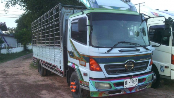 ขาย6ล้อ HiNO MEGA150 ปี50ยาว5.50เมตร แชชซีสวยเครื่องดี เพาเวอร์ เบรคทิ๊ฟฟี่ พร้อมคอกเสริมข้างแป๊ปขาว