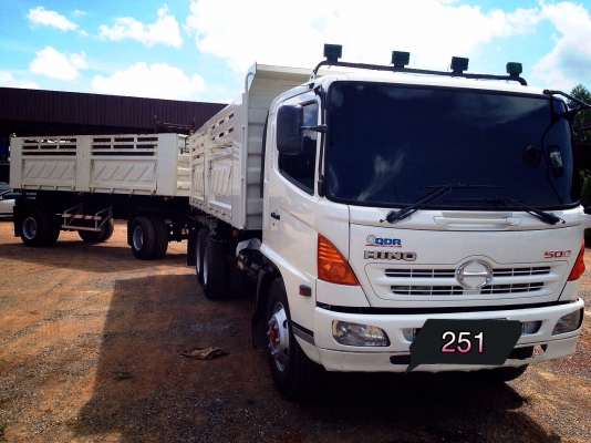 ขาย HINO. MEGA   251. ปี53 รถสวยเลยครับเดิมๆหมดครับ งานดินต่องรุ่น นี้เลยครับแรงคล่องประหยัดอึด ครับ 089-7088772