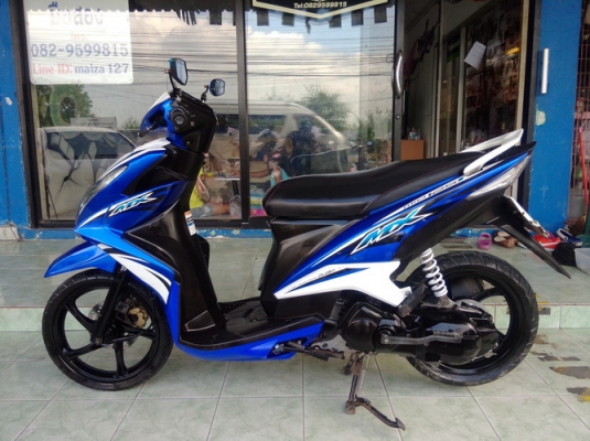 Mio125i ตัวท็อป(ล้อแม็คแท้) สีน้าเงิน-ขาว หัวฉีดประหยัดน้ำมัน สวยๆครับ Mio125i ตัวท็อป(ล้อแม็คแท้) สีน้าเงิน-ขาว หัวฉีดประหยัดน้ำมัน สวยๆครับ