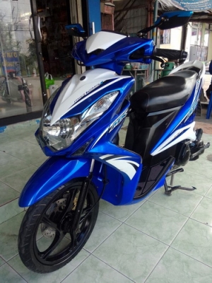 Mio125i ตัวท็อป(ล้อแม็คแท้) สีน้าเงิน-ขาว หัวฉีดประหยัดน้ำมัน สวยๆครับ