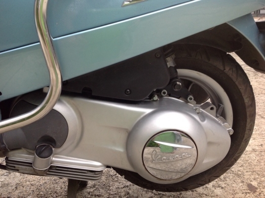 Vespa lx 125 ie สีฟ้าสวยๆ ทะเบียนพร้อมโอนภาษีหมดปี59