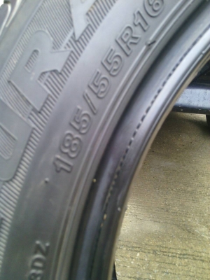 ขายยางถูกๆ บริสโตน ทูรันซ่า ขอบ16 185/55R16 ปี 12 ((1คู่)) ขายยางถูกๆ บริสโตน ทูรันซ่า ขอบ16 185/55R16 ปี 12 ((1คู่))