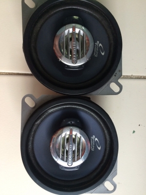 ลำโพง KENWOOD 4นิ้ว 2ทาง 80W กรวยโพลี เสียงกลางแหลมชัด สภาพสวย มือ2 ญี่ปุ่น