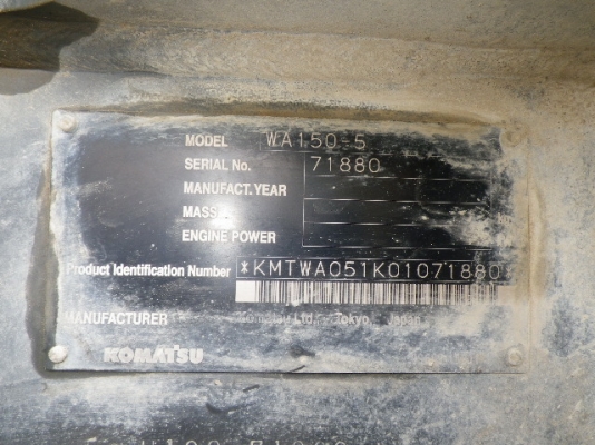 ขายรถตัก KOMATSU WA150-5 ขายรถตัก KOMATSU WA150-5