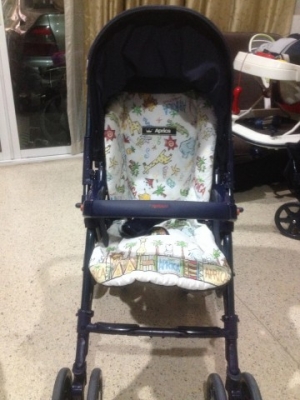 รถเข็นเด็ก APRICA  PAL ขนาดใหญ่ใช้งานได้ยันเด็กโตมือสองญี่ปุ่นสภาพดี