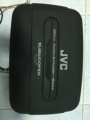 SUB BOX ใต้เบาะ JVC CS-DA120 120W มีเพาเวอร์ในตัว Made in Japan สภาพสวย มือ2 ญี่ปุ่น