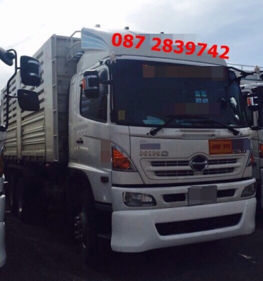 ขายดาวน์ รถดั้มพ์พ่วง 22 ล้อ  HINO 380 แรงม้า รถ 12 เดือน ไมล์ 8X,XXX กม.