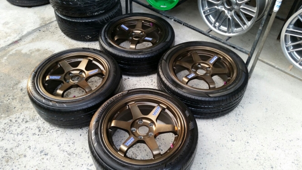 ล้อแม็ก Te37 ขอบ17 พร้อมยางสวยๆ