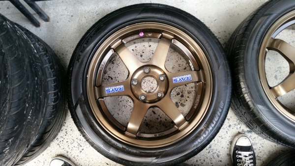 ล้อแม็ก Te37 ขอบ17 พร้อมยางสวยๆ