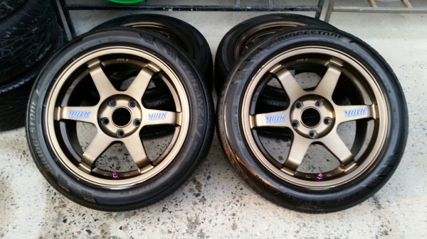 ล้อแม็ก Te37 ขอบ17 พร้อมยางสวยๆ