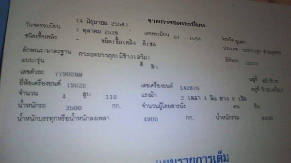 ขายKS110แรง เครื่องดี แคชซีสวย ยางดี ภายในสวย สภาพพร้อมใช้งาน เอกสารพร้อมโอน สนใจโทร 090-8588220คุณนะ 093-3258446คุณบิว หรือเข้าดูสินค้าอื่นๆได้ที่ www.truck.in.th/498 หรือเพจFacebook ณรงค์ ซื้อขายรถมือสอง (เว็บไซต์ส่วนตัว) หรือFacebook ตลาดรถมือสอง คุณนะ