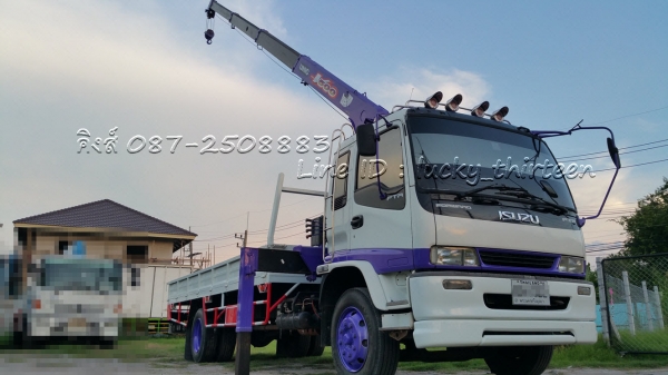 ขาย Isuzu dega ปี 50  ติดเครน 5 ตัน 4 ปลอก Unic ตัวใหม่ ท้องวี