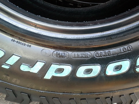 BF All USA. 265/70/16 ปี14 สภาพดีมาก สวยๆ 1ชุด