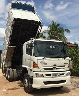 ขายรถพ่วง 22ล้อ HINO 344 ซีรีส์ 500 ปี 56 HiSpeed เบรคลม แม่ดั้มเสรีชัย ลูกไม่ดั้มเสรีชัย ลูกพ่วง3เพลายาว 7เมตร สภาพสวย