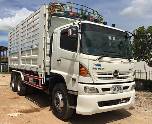 ขายรถพ่วง 22ล้อ HINO 344 ซีรีส์ 500 ปี 56 HiSpeed เบรคลม แม่ดั้มเสรีชัย ลูกไม่ดั้มเสรีชัย ลูกพ่วง3เพลายาว 7เมตร สภาพสวย