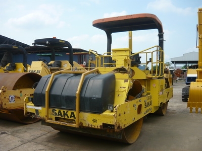 รถบดสั่นสะเทือน Sakai SW850 น้ำหนัก 13 ตัน รถเก่านอก สภาพเดิมๆ พร้อมใช้งาน