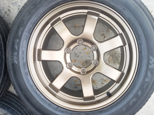 ขายล้อแม็กขอบ 17 6รู กว้าง8 ET25 พร้อมยาง 4 ล้อ ขายล้อแม็กขอบ 17 6รู กว้าง8 ET25 พร้อมยาง 4 ล้อ