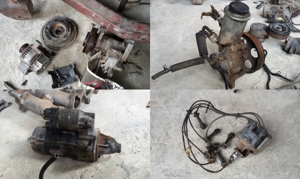 เครื่อง 1JZGE ฝาดำ แยกขาย เกียร์ Auto กล่องECU สายไฟ ฝาสูบ ท่อไอดี-เสีย อื่นๆ ราคาถูกๆ