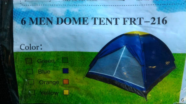 เต็นท์โดมของใหม่นอนได้ 6 คน วัสดุโพลีเอสเตอร์คุณภาพดีกันน้ำ ขนาด 210*240 *145 ซม.