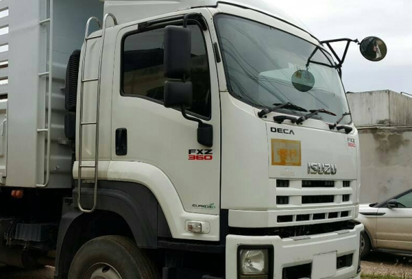 10ล้อ ISUZU DECA FXZ-360 ยูโร3 พ่วงแม่ลูกดั้มเกษตรสามมิตรฯ **ขาย ISUZU DECA-360 EURO-3 22ล้อพ่วง แม่/53 +ลูก/54 ดั้มเกษตรสามมิตร สภาพสวย บาง พร้อมใช้งาน ISUZU DECA FXZ-360 EURO-3 ปี53 เครื่องเดิม เกียร์เดิม แห้งดี แน่น แรง ไม่เยิ้ม