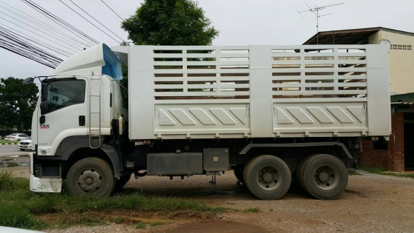 10ล้อ ISUZU DECA FXZ-360 ยูโร3 พ่วงแม่ลูกดั้มเกษตรสามมิตรฯ **ขาย ISUZU DECA-360 EURO-3 22ล้อพ่วง แม่/53 +ลูก/54 ดั้มเกษตรสามมิตร สภาพสวย บาง พร้อมใช้งาน ISUZU DECA FXZ-360 EURO-3 ปี53 เครื่องเดิม เกียร์เดิม แห้งดี แน่น แรง ไม่เยิ้ม