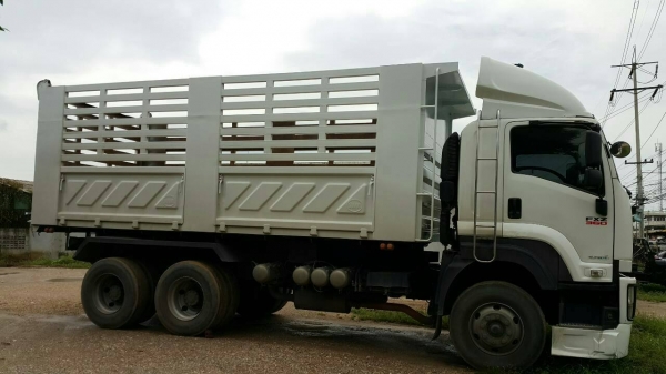 10ล้อ ISUZU DECA FXZ-360 ยูโร3 พ่วงแม่ลูกดั้มเกษตรสามมิตรฯ **ขาย ISUZU DECA-360 EURO-3 22ล้อพ่วง แม่/53 +ลูก/54 ดั้มเกษตรสามมิตร สภาพสวย บาง พร้อมใช้งาน ISUZU DECA FXZ-360 EURO-3 ปี53 เครื่องเดิม เกียร์เดิม แห้งดี แน่น แรง ไม่เยิ้ม