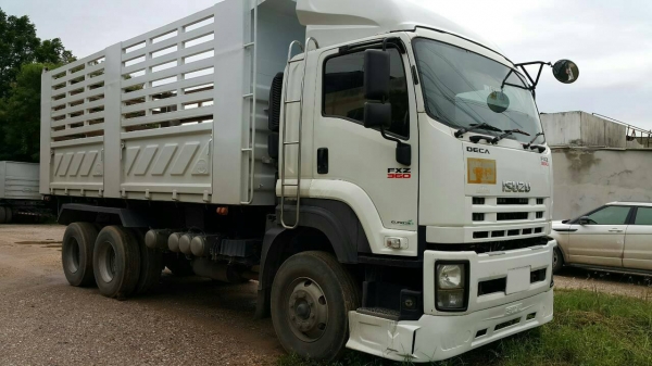 10ล้อ ISUZU DECA FXZ-360 ยูโร3 พ่วงแม่ลูกดั้มเกษตรสามมิตรฯ **ขาย ISUZU DECA-360 EURO-3 22ล้อพ่วง แม่/53 +ลูก/54 ดั้มเกษตรสามมิตร สภาพสวย บาง พร้อมใช้งาน ISUZU DECA FXZ-360 EURO-3 ปี53 เครื่องเดิม เกียร์เดิม แห้งดี แน่น แรง ไม่เยิ้ม
