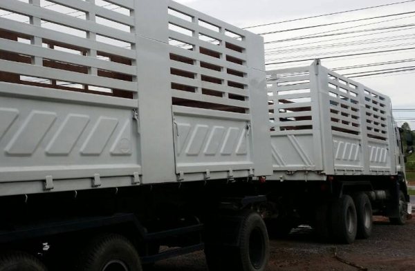 10ล้อ ISUZU DECA FXZ-360 ยูโร3 พ่วงแม่ลูกดั้มเกษตรสามมิตรฯ **ขาย ISUZU DECA-360 EURO-3 22ล้อพ่วง แม่/53 +ลูก/54 ดั้มเกษตรสามมิตร สภาพสวย บาง พร้อมใช้งาน ISUZU DECA FXZ-360 EURO-3 ปี53 เครื่องเดิม เกียร์เดิม แห้งดี แน่น แรง ไม่เยิ้ม