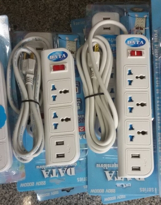ปลั๊กพ่วงอุปกรณ์ไฟฟ้าแบบ Breaker + USB ราคายุติธรรม