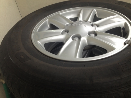 ขายล้อแม็ก ออลนิว อีซูซุ ดีแมค ขอบ 16 พร้อมยาง บริดสโตน 245/70/16 ปี 12