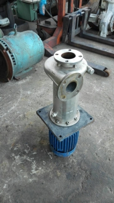 Sale>> ปั้มน้ำหอยโข่งสแตนเลส TECO 3 HP. 380V. 2850 RPM. ใบพัดทองเหลือง สภาพสวยสดใหม่ 089-2499-123(Line)