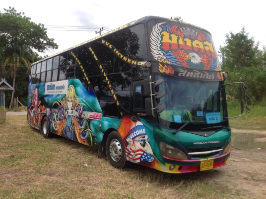 ขายรถบัสพัดลมทรงสามเสา 12 เมตร รับส่งพนักงานพร้อมใช้