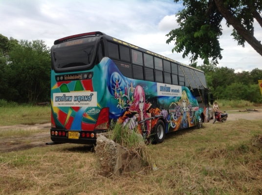 ขายรถบัสพัดลมทรงสามเสา 12 เมตร รับส่งพนักงานพร้อมใช้