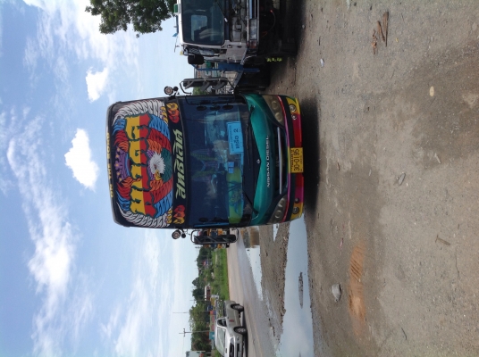 ขายรถบัสพัดลมทรงสามเสา 12 เมตร รับส่งพนักงานพร้อมใช้