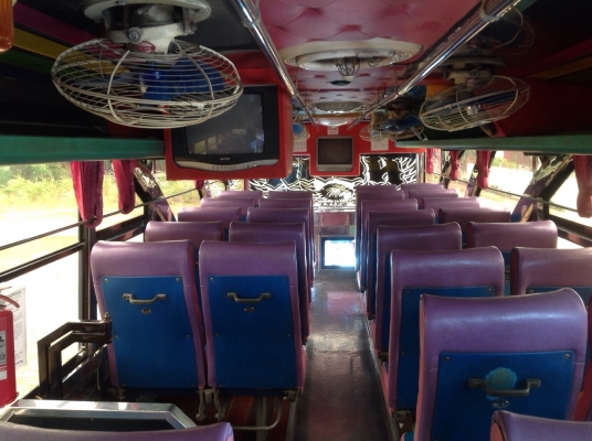 ขายรถบัสพัดลมทรงสามเสา 12 เมตร รับส่งพนักงานพร้อมใช้