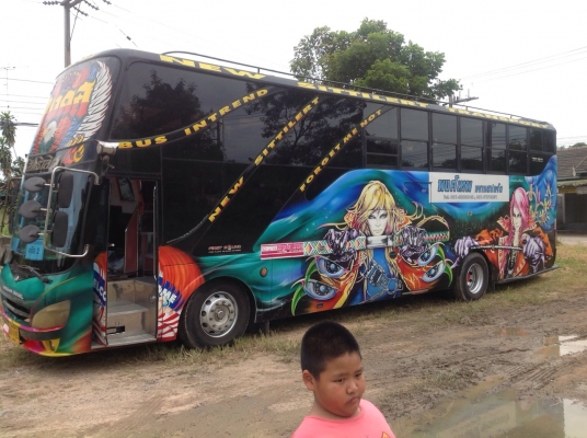 ขายรถบัสพัดลมทรงสามเสา 12 เมตร รับส่งพนักงานพร้อมใช้