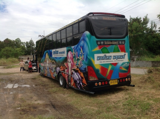 ขายรถบัสพัดลมทรงสามเสา 12 เมตร รับส่งพนักงานพร้อมใช้